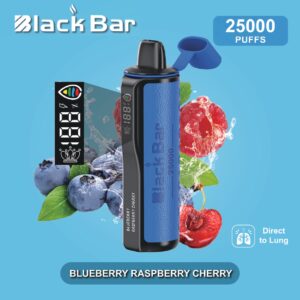 Black Bar 25000 Blueberry Raspberry and cherry
